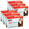 Lola 360° Duster Refills 6-pack of 10-count light blue and red boxes, compatible with Swiffer Dusters, stacked in two rows