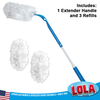 360 Extender Duster with 1 extender handle and 3 refill dusters for extended reach cleaning
