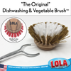 Lola Original Dishwashing and Vegetable Brush replacement head with wire and bristle color may vary note