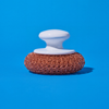 Copper Mesh Scourer with Hand Saver Knob -6 Pack