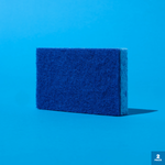 LOLA Dual Sided Scrub Sponge, Natural Cellulose and Fiber Scrubber, 2 Pack