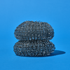 Jumbo Wire Mesh Scourer,  4" x 4" x 1.5" Galvanized Steel