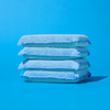 LOLA Jumbo Microfiber Terry & Nylon Netting Sponge Cleaning Pads, 8 Pack