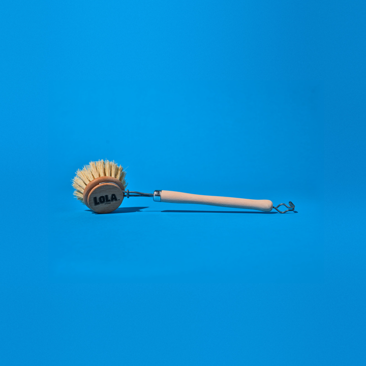 "The Original" Lola Pot & Pan Brush - Brass Wire & Tampico