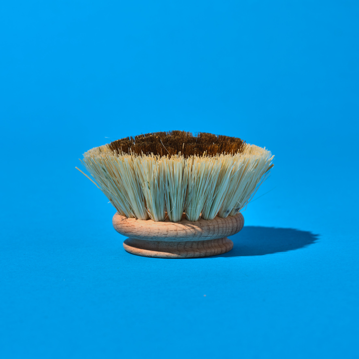 "The Original" Lola Pot and Pan Brush | Brass Wire & Tampico Head Refills 3 Pack