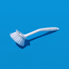 Dish Brush with Scraper, w/ Non-Scratch Bristles