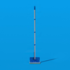Natural Cellulose Squeeze Sponge Mop, 9" Wide Head w 4 pc threaded handle and 3 Replacement Heads