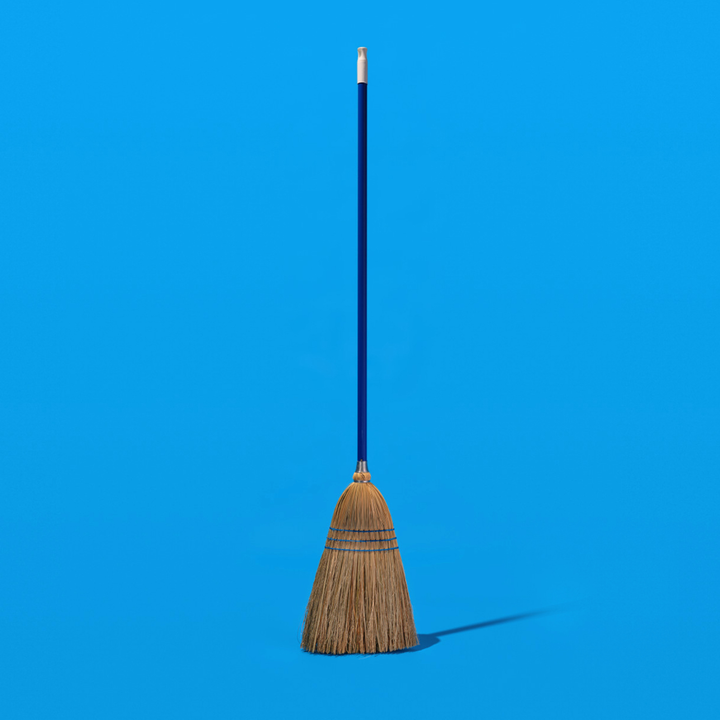 Corn Broom - 3 Sew, Large Head Sweeps a Wide Area Easily