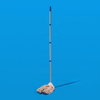 Cotton Deck Mop, White, w/ 4-Ply High Quality Yarn