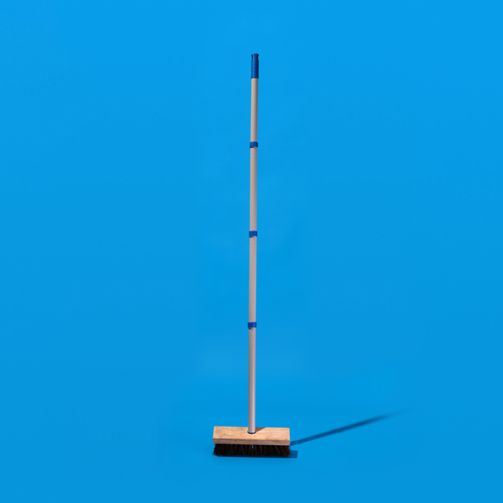 Lola Outdoor Deck Scrubber Brush with Palmyra Bristles
