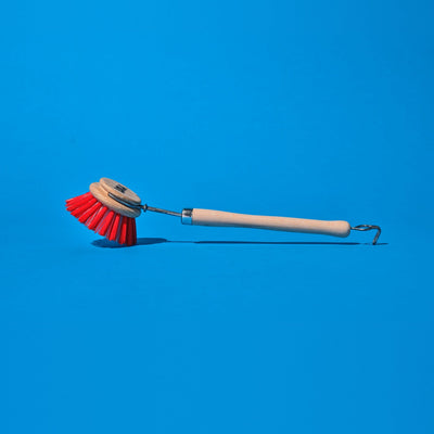 "The Original" Dishwashing & Vegetable Brush, Birch Wood Handle & Head