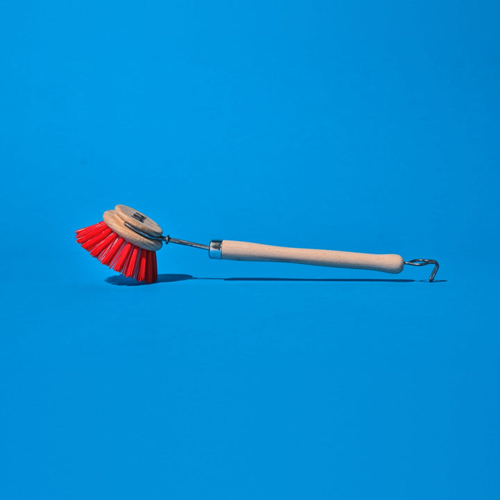 "The Original" Dishwashing & Vegetable Brush, Birch Wood Handle & Head